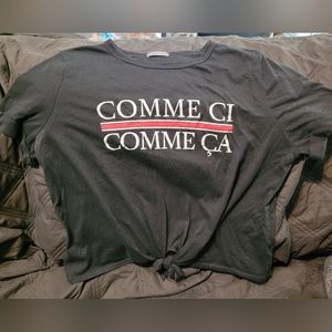 M gray Charlotte Russe blouse